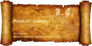 Maskal Gemma névjegykártya